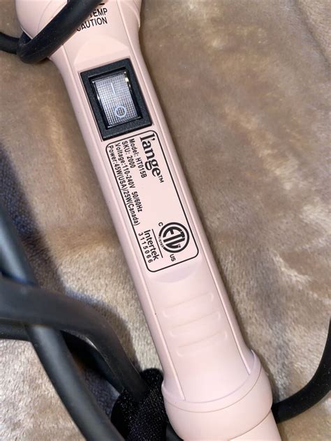 Lange Ondule Titanium Curling Wand Iron Mm Blush Rose Gold Used