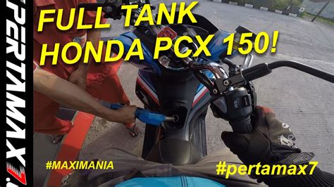 Isi Bensin Honda Pcx Full Tank Pertamina Pertamax Di Pertashop