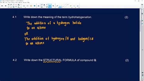 2020 Physical Science Paper 2 Question 4 Youtube