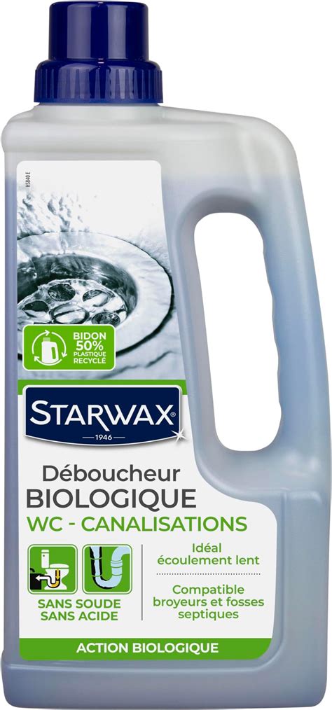 STARWAX Déboucheur Gel Surpuissant Idéal en Cas d eau Stagnante