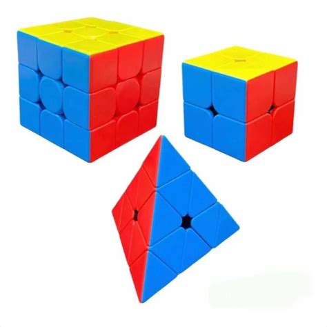 Cubo Magico 2x2 3x3 Pyraminx Moyu MeiLong Cubo Mágico