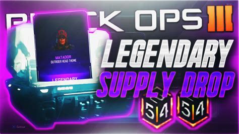 Insane Legendary Supply Drop Opening Black Ops Legendary Supply