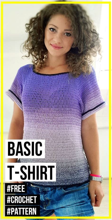 Crochet Basic T Shirt Free Pattern Artofit