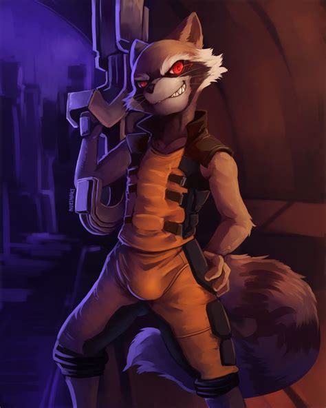 Rocket Raccoon By Nurinaki On DeviantArt Rocket Raccoon Raccoon