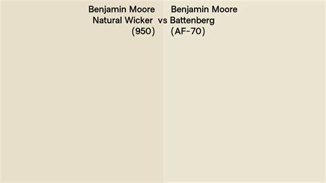 Benjamin Moore Natural Wicker Vs Battenberg Side By Side Comparison