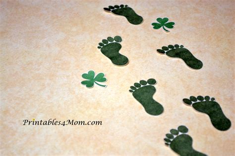 Printable Leprechaun Feet For St Patricks Day Printables 4 Mom