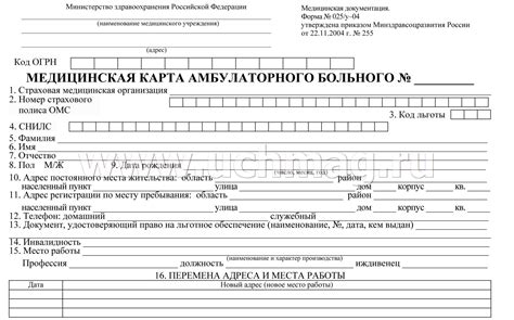 Амбулаторная Карта Фото – Telegraph