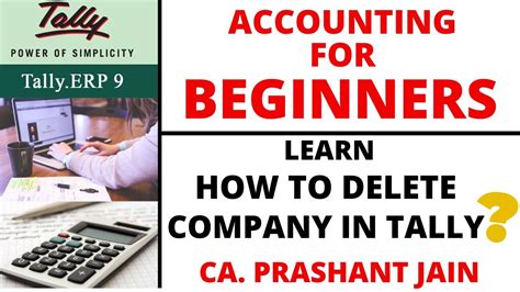 Delete Or Shut Company In Tally ERP 9 Learn How To Delete Company By