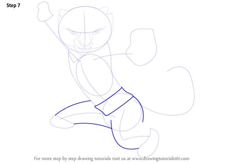 Learn How To Draw Tigress From Kung Fu Panda Kung Fu Panda Step By