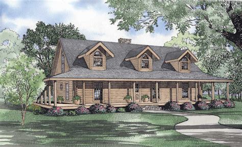 Log-cabin House Plan - 4 Bedrooms, 3 Bath, 2741 Sq Ft Plan 12-815