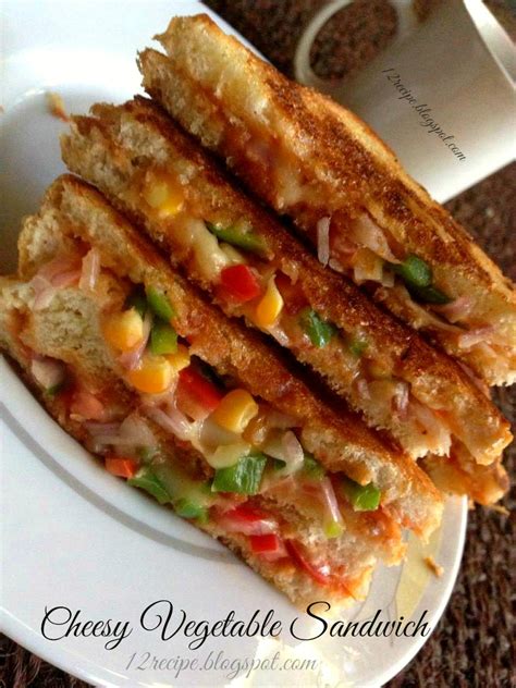 Cheesy Vegetable Sandwich Recipe Book