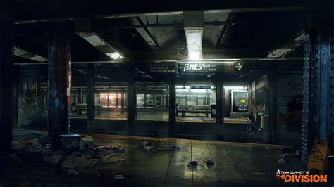 Wallpaper Video Games Night Concept Art Subway Tom Clancys The