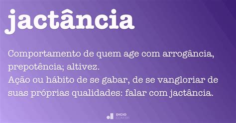 O Que Significa A Palavra Jactância