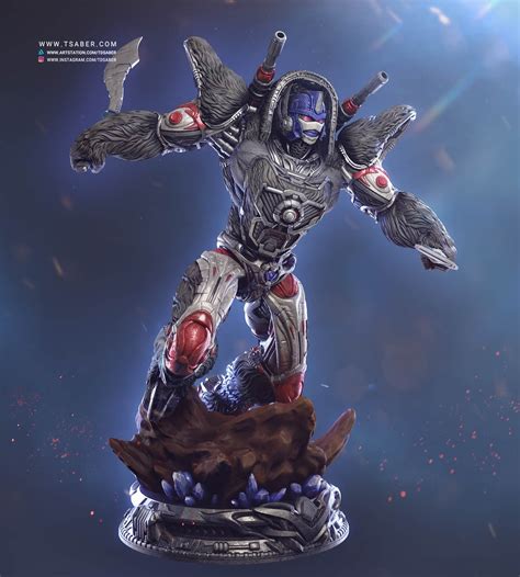 Optimus Primal Statue Beast Wars Transformers