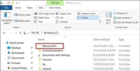 How To Show Hide And Find Recycle Bin In Windows