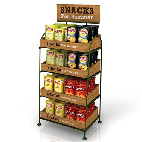 Potato Chip And Snack Display Rack | Snack display, Food display stands, Store fixtures design