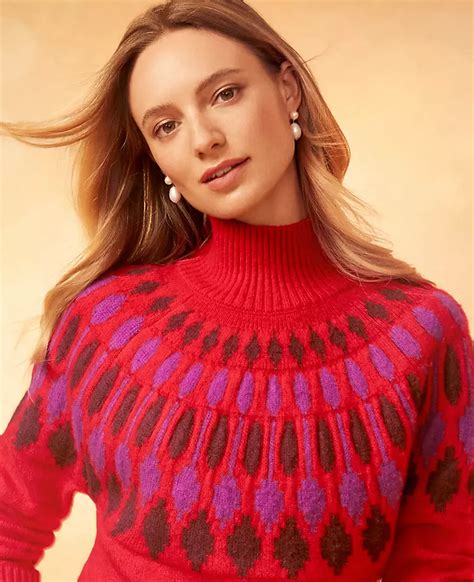 Fair Isle Turtleneck Sweater