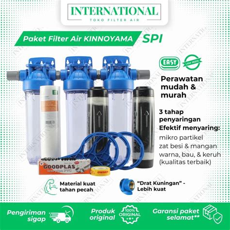 paket filter air penjernih air sumur tanah kuning  tahap