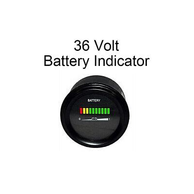 36 Volt EZGO Club Car Yamaha Golf Cart Battery Indicator Meter Gauge 2 ...