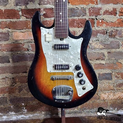 Teisco Norma Mij Electric Guitar 1960s Sunburst Reverb