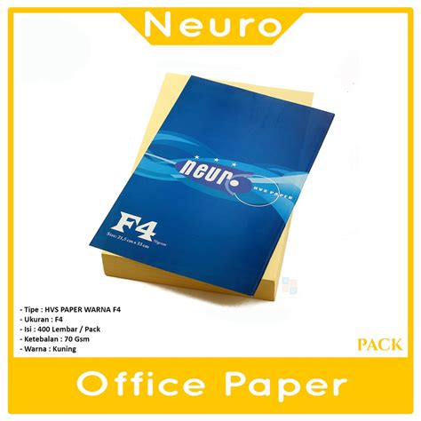 Jual Neuro Kertas Hvs Fotokopi F Gr Warna Pack Shopee Indonesia