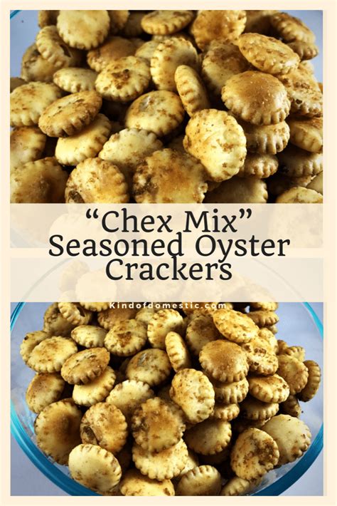 Chex Mix Seasoned Oyster Crackers Recipe Chex Mix Recipes Chex