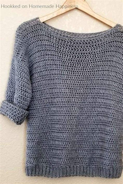 Pin By Clau Zovak On Tejidos Y Puntos Crochet Sweater Pattern Easy