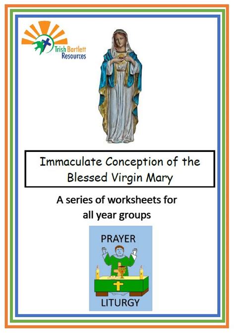 Immaculate Conception Of The Blessed Virgin Mary Worksheets Eb Pls220