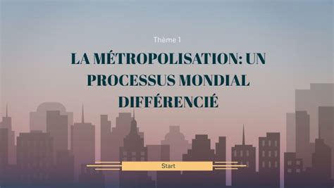 La M Tropolisation Un Processus Mondial Diff Renci