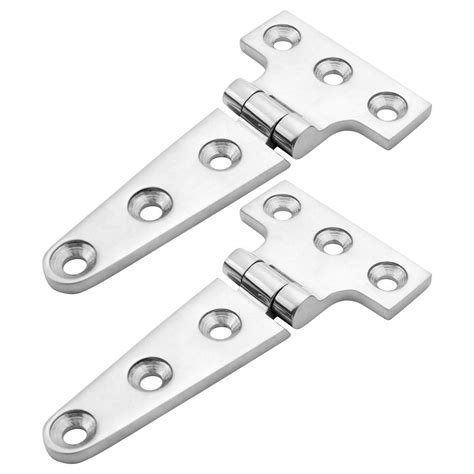 2 Pcs Heavy Duty T Hinge 316 Stainless Steel Marine Grade Casting Hinge