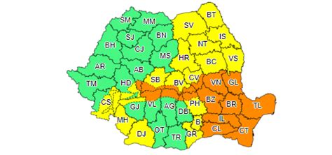 Aten Ionare Meteo Cod Galben De Intensific Ri Ale V Ntului I Ninsori