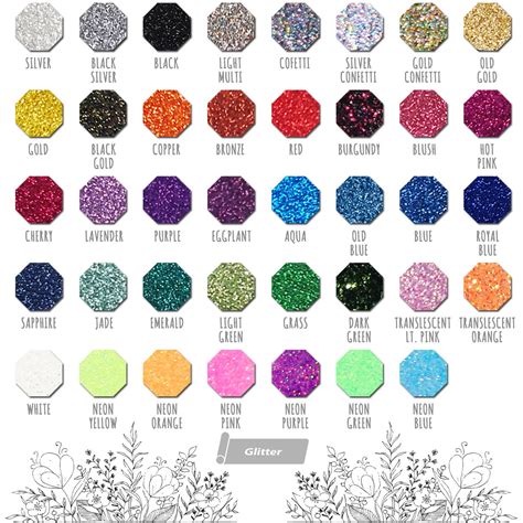 20 X 1 YD New Siser EasyWeed GLITTER Heat By Novatransfersolution