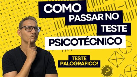 Como Passar no Psicotécnico TESTE PALOGRÁFICO YouTube