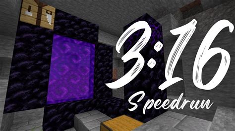 Minecraft Speedrun In Set Seed Glitchless Youtube