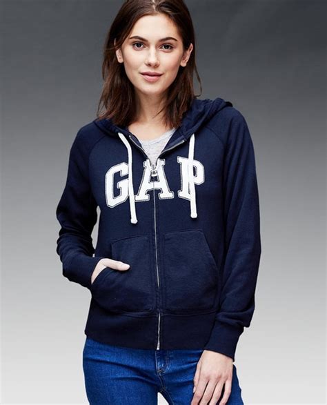 Sudadera De Mujer Gap Con Cierre De Cremallera Y Capucha Gap Moda