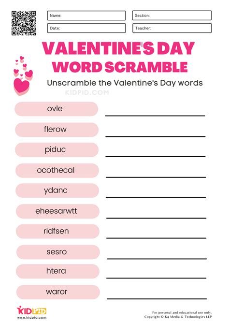 Valentines Day Worksheets And Free Printables For Preschool