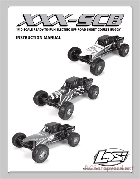 Team Losi - XXX SCB - Instruction Manual - LOSB0107 / LOSB0110 ...