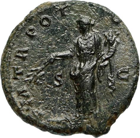 Antoninus Pius Marcus Aurelius Father Large Ancient Coin Pax Unlisted