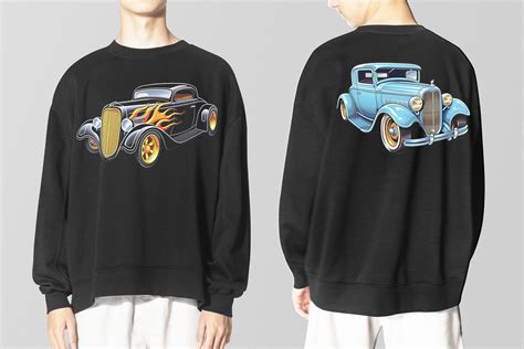 Classic Hot Rod PNG Clipart Bundle Muscle Car Decal Low Rider Digital Image Hotrod