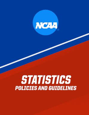 Fillable Online NCAA Statistics Compilation Guidelines3 Fax Email Print