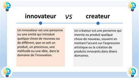 Quelle Est La Difference Entre Un Innovateur Et Un Cr Ateur