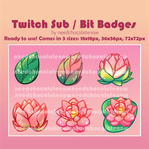 Insignias de Twitch Streamer Sub Bits Lindo conjunto de loto Etsy España