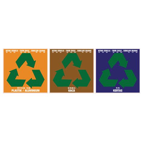 Label Logo Kitar Semula Kertas Recyclable Trash Png Vector Psd And