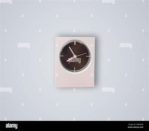 Modern clock with hours and minutes Stock Photo - Alamy