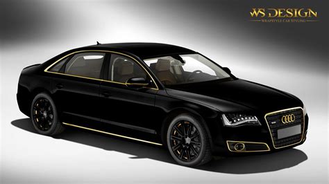 Audi A8 Design Black Gold Wrapstyle