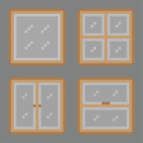 design set of a window in pixel art 25401382 Vector Art at Vecteezy