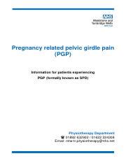 Managing Pregnancy Related Pelvic Girdle Pain Causes Relief Course