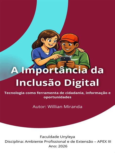 Qual A Importancia Da Inclusão Digital - A Importância Da Inclusão Digital | PDF | Internet | Cidadania