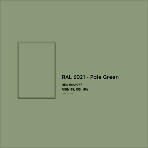 About RAL 6021 - Pale Green Color - Color codes, similar colors and ...