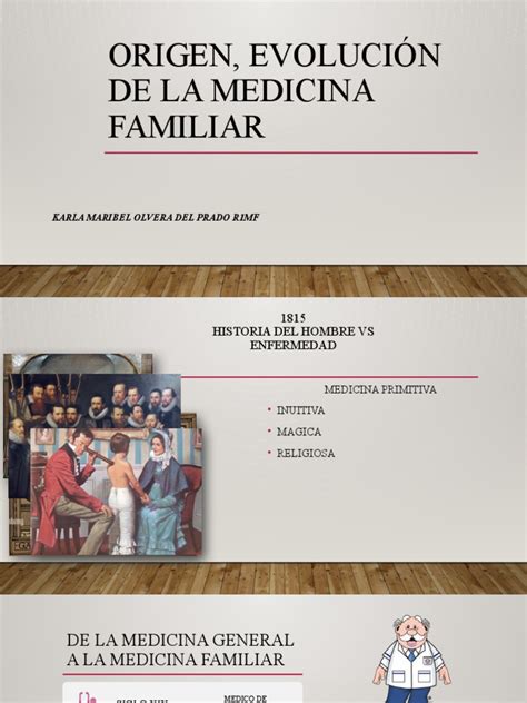Origen Y Evolución De La Medicina Familiar Pdf Medicina Familiar